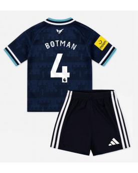 Newcastle United Sven Botman #4 Maglia Gara Trasferta Repliche 2026-27 Bambino Maniche Corte Newcastle United Sven Botman #4 Maglia Gara Trasferta Repliche 2026-27 Bambino Maniche Corte
